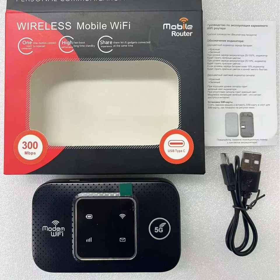 Enrutador Wifi internet inalámbrico de SimCard 4G y 5G 300 Mbs
